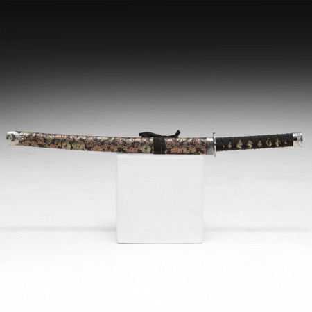 Souvenir weapon "Katana", black scabbard with patterns in the form of a dragon, 70 cm-1