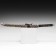 Souvenir weapon "Katana", black scabbard with patterns in the form of a dragon, 70 cm