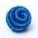 A brilliant two-color ball, 5 cm, blue/blue