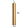 Lucas Lumber LED 5W 4000k matte gold 5x5x30-130cm