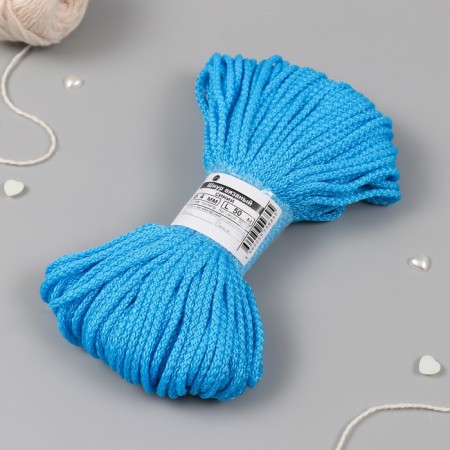 Knitted polypropylene cord 4 mm blue 50m-1