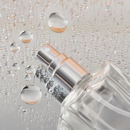 Perfume bottle, with a spray, 15 ml, silver color-5