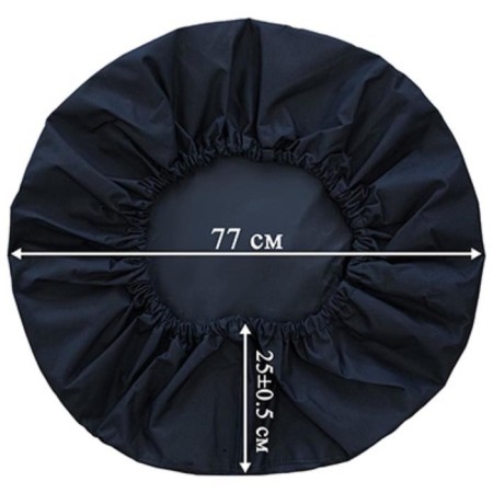 R16-17 spare wheel cover, diameter 77cm, Skyway, Oxford, Black, S06301064-1