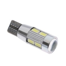 Auto Stuffing LED Cartage, T10, 12 V, 10 SMD, lens