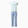 Home home Love set (T -shirt, trousers), blue color, size 46