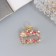 Hair crab "Selena Galant" straight, 3 cm, gold