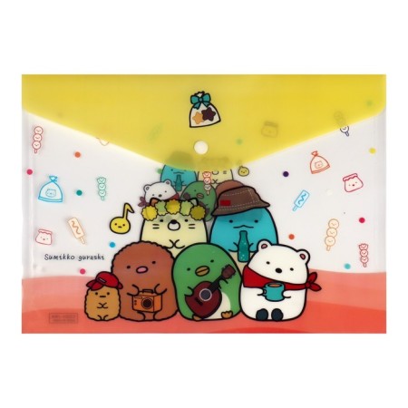 Folder-convert on the button, A4, 180 microns, "Cuties", mix-3