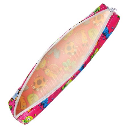 School penalty at the zipper "insects", pink color-3