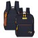 Youth backpack 39 x 26 x 10 cm, ergonomic back, Across G6, black/yellow G-6-2
