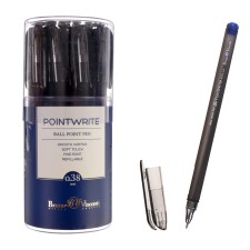 Ballpoint pen Pointwrite. Ice, node 0.38 mm, blue ink, matte case Silk Touch