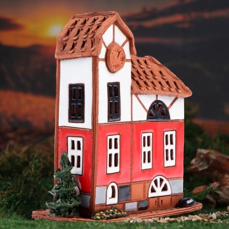 Aroma lamp house "Krantz", 15 cm, handmade-6