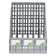 Capital, vertical, 6 departments, gray, gray