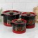 Set of pots "Ryabinka", 3 subjects: 3.5/5.5/8 l, enameled covers, induction