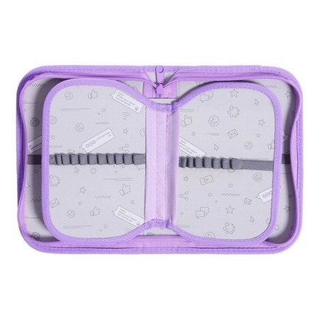 Penal 3 sections, tab inside, 140 x 210 x 40 mm, fabric, calligrata top block "Anime"-5