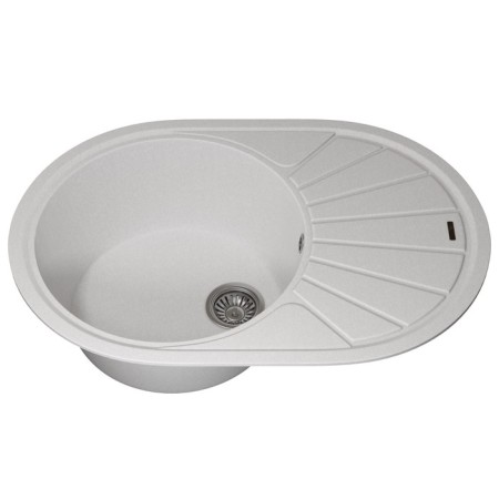Quartz-quartz kitchen-quartz Uperwood quartz upd-02, oval, color 01 white-3