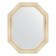 Mirror in the baguette frame, poisoned silver 99 mm, 79x99 cm
