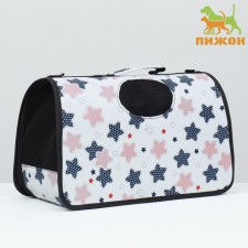 Сумка - переноска для животных "Звёзды", размер M, 40 х 21 х 27 см
