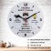 Wall clock "Rules of my garage", smooth move, d-24 cm