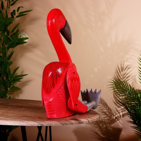 Souvenir "Flamingo" hanging paws, wood 70 cm-3
