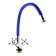Kitchen mixer Zein Z2105, two -wound, silicone spout, blue/chrome