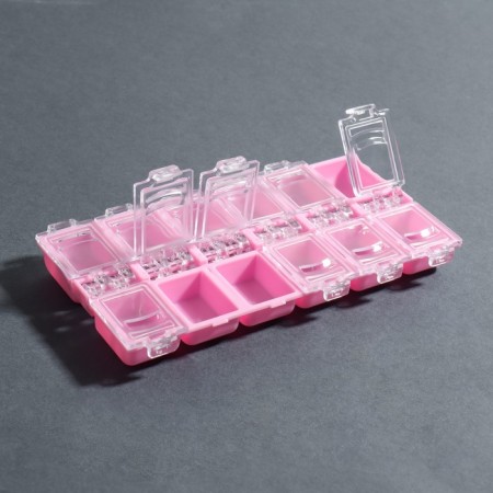 Organizer for decor, 12 cells, 13 × 7.5 × 1.4 cm, color mix-2