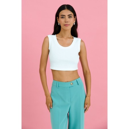 Top female Eliseeva Olesya, size 48, white color