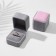 Velvet case under the Ring "Geometry", 5 × 5.5, the color is gray-pink
