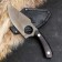 Caucasian knife "bison" with a scabbard, steel - 65x13, handle - grab