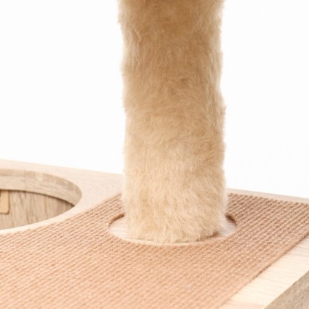 Complex for cats with a claw, with a house, 58 x 54 x 87cm, chipboard, sonoma color-8