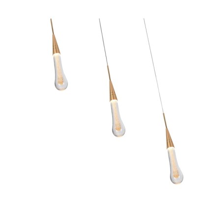Suspension "Gutta", size 50x7x200 cm, 9W, LED, 3000k-1