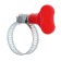 Chervyki clamp with the "lamb" Zein, through shock, diameter 16-27 mm, galvanized