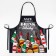 Apron "Ethel" Bottles 73x71 cm cm, 100% cotton, reps 210 g/m2