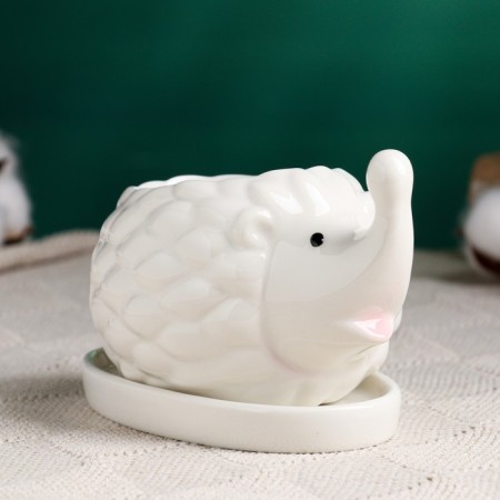 Pot "Hedgehog up the nose" 13x8.5x8cm-1