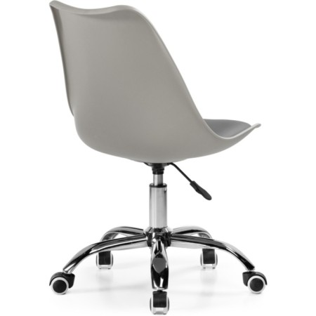 Computer chair Kolin Metal/Eco -leather/plastic, chrome/gray 49x56x79 cm-3