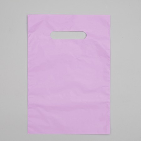 Polyethylene package, with a cut pen, lilac, 20 x 30, 33 microns