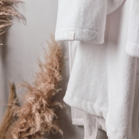 Frequency Female Women's bathrobe: Basic "Blanc de Blanc", size M, 100% cotton, 420 g/m2-6
