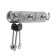 Tundra hanger tund002, metal, three -horned, chromium color