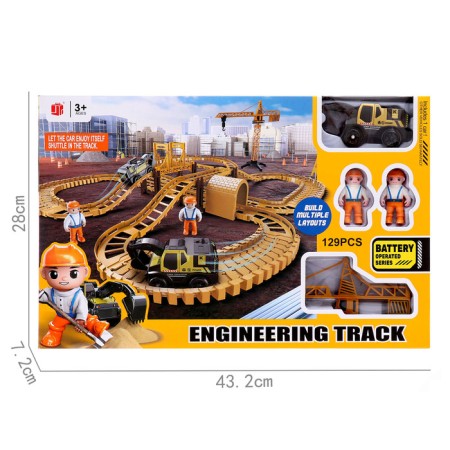 The STRACTASKAYA TRACK, with a machine, a tap and figures, works from batteries-13