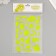 Plastic sticker phosphorus "amazing animals" mix 27x15.5 cm