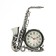 Clock - desktop an alarm clock, discrete move, d -6.5 cm, 18.5 x 15 cm, aa
