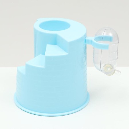 3-in-1 rodent complex with a drinker of 60 ml, a feeder and a house, a mix of flowers-3