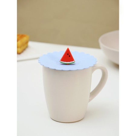 Silicon-sized lid Silicone Dilan "Watermelon", D = 11 cm, cornflower color-2