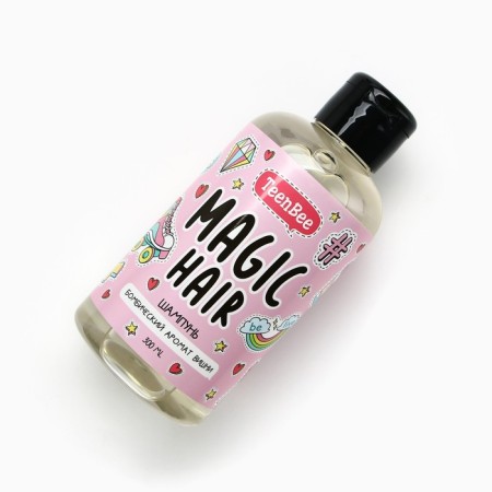 Hair shampoo, moisturizing and nutrition, 300 ml, cherry aroma, teenbee-6