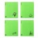 Notebook of 48 sheets in the Erichkrause CoverProbook Motion cage, with layer. cover, green,