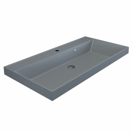 Sink uperwood Classic quartz 90 cm, quartz, gray matte, platinum-5