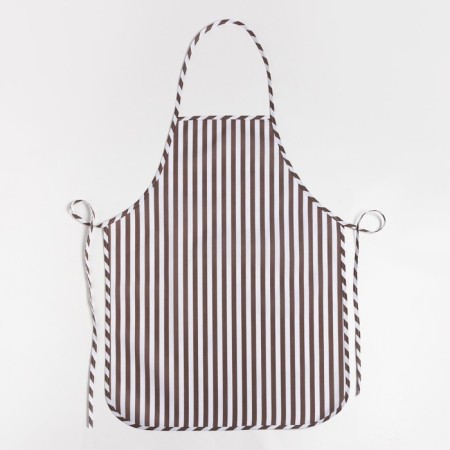 Kitchen set "Dolyana": a selection of 17x17 cm, mittens 26x16 cm, apron 60x80 cm, coffee color, 100% p/e-1