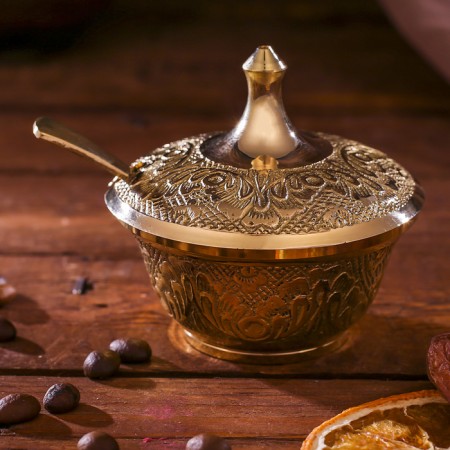 Sugar Brass "Grace" 7.5x7.5x8 cm-1