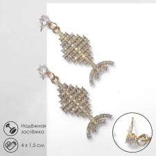 Earrings with rhinestones 