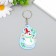 EVA keychain "Snowman in a scarf" 4.5x6.5 cm