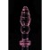 Anal sleeve Sexus Glass, Glass, Pink, 13.5 cm, D = 4 cm